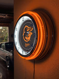 19" Baltimore Orioles Neon Clock