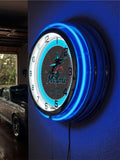 19" Miami Marlins Neon Clock