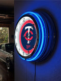 19" Minnesota Twins Neon Clock