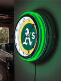 19" Oakland Athletics Neon Clock