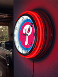 19" Philadelphia Phillies Neon Clock