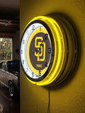 19" San Diego Padres Neon Clock