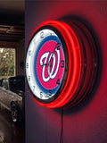 19" Washington Nationals Neon Clock