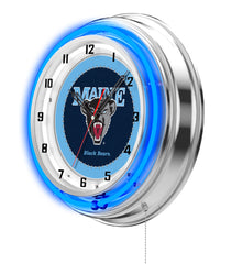 19" Maine Neon Clock | UM Black Bears Retro Neon Clock