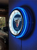 19" Maine Neon Clock | UM Black Bears Retro Neon Clock