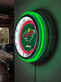 19" Minnesota Wild Neon Clock