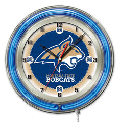 19" Montana State Bobcats Neon Clock