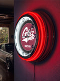 19" University of Montana Grizzlies Chrome Neon Clock