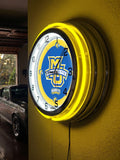 19" Marqutte Neon Clock | MU Golden Eagles Retro Neon Clock