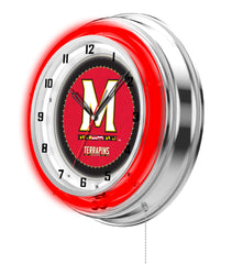 19" Maryland Terrapins Neon Clock