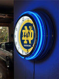 19" Notre Dame Fighting Irish ND Script Neon Clock