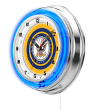 19" United States Navy Neon Clock