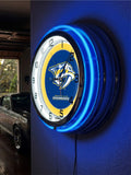 19" Nashville Predators Neon Clock