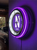 19" Northwestern Wildcats Neon Clock