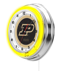 19" Purdue Boilermakers Neon Clock