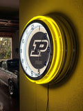 19" Purdue Boilermakers Neon Clock