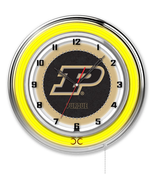 19" Purdue Boilermakers Neon Clock