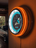 19" San Jose Sharks Neon Clock