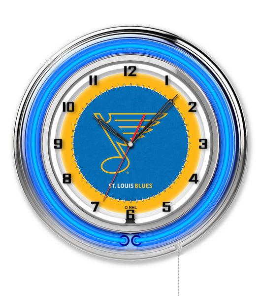 19" St. Louis Blues Neon Clock