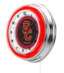 19" University of Southern California Trojans USC Neon Clock
