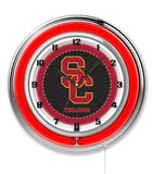 19" University of Southern California Trojans USC Neon Clock