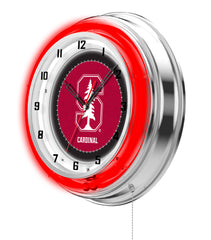 19" Stanford Cardinals Neon Clock