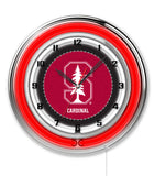 19" Stanford Cardinals Neon Clock