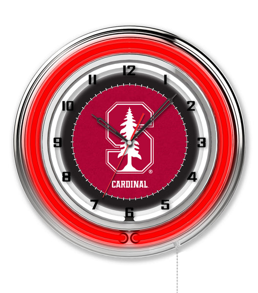 19" Stanford Cardinals Neon Clock