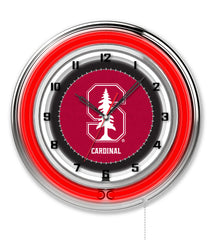 19" Stanford Cardinals Neon Clock