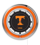 19" Tennessee Volunteers Neon Clock