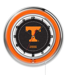 19" University of Tennessee Volunteers Logo Neon Clock