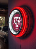 19" Texas A&M Aggies Neon Clock