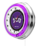 19" Texas Christian University Horned Frogs Neon Clock | Horned Frogs Retro Neon Clock