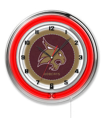 19"&nbsp;Texas State University Bobcats Logo Neon Clock