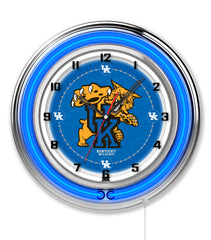 19" University of Kentucky Wildcats Logo Neon Clock