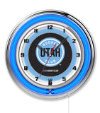 19" Utah Hockey Club Neon Clock