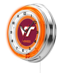 19" Virginia Tech Hokies Neon Clock