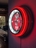 19" University of Wisconsin Badgers Neon Clock