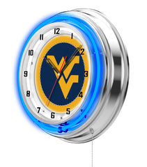 19" West Virginia Mountaineers Neon Clock