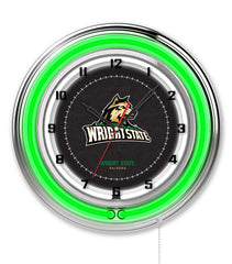 19" Wright State University Raiders Logo Neon Clock