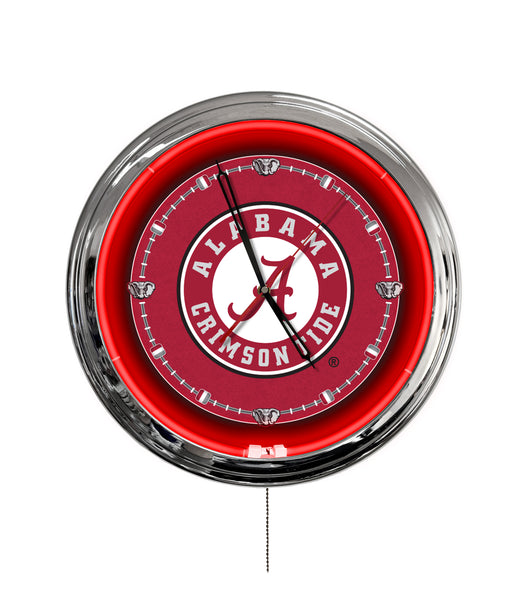 University of Alabama (Script A) 16" Multi Color LED Wall Clock