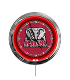 University of Alabama (Elephant) 16" Multi Color LED Wall Clock