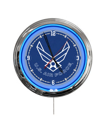 United States Air Force 16" Multi Color LED Wall Clock