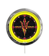 Arizona State University (Pitchfork) 16" Multi Color LED Wall Clock