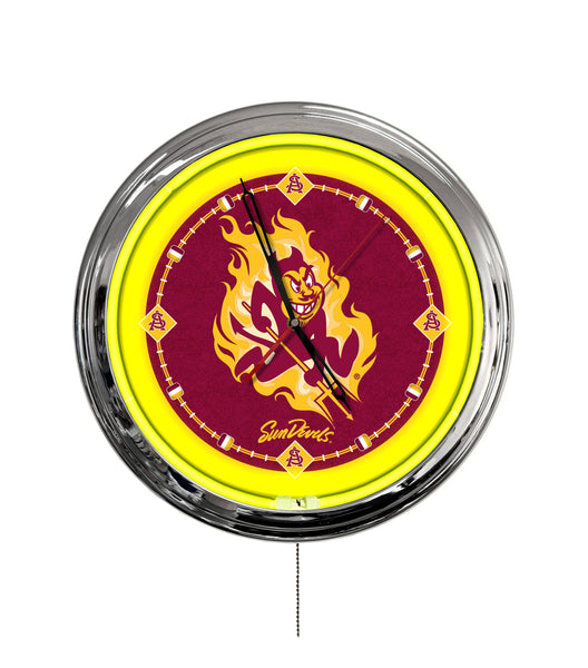 Arizona State University (Sparky) 16" Multi Color LED Wall Clock