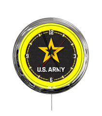 United States Army 16" Multi Color LED Wall Clock