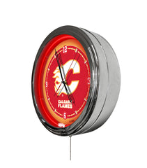 Calgary Flames 16" Multi Color LED Wall Clock