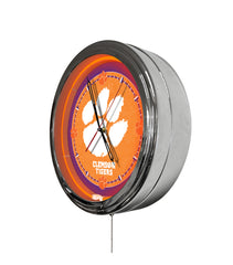 Clemson 16" Multi Color LED Wall Clock