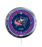 Columbus Blue Jackets 16" Multi Color LED Wall Clock