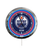 Edmonton Oilers 16" Multi Color LED Wall Clock